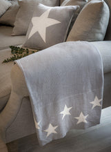 Load image into Gallery viewer, 2 Way Dove Knitted Star Throw - Winter Star Gifts 
