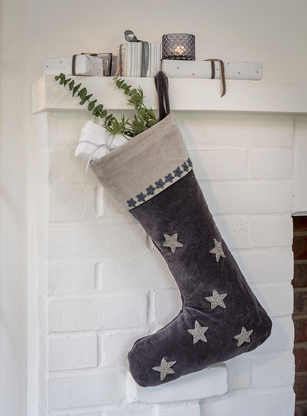 Beaded Midnight Stocking - Winter Star Gifts 