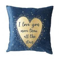 I Love You More Than Stars Cushion - Winter Star Gifts 