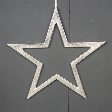 Large Star in Raw Nickel Finish - Winter Star Gifts 