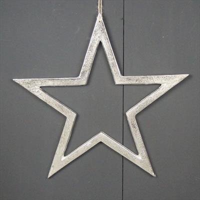 Large Star in Raw Nickel Finish - Winter Star Gifts 