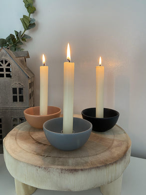 Scandi stone candle holder - Winter Star Gifts 