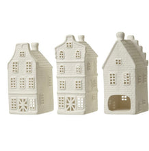 Load image into Gallery viewer, Pretty Ceramic houses -set of 3
