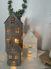 Load image into Gallery viewer, Scandinavian Lantern Houses set of 3 - Winter Star Gifts 
