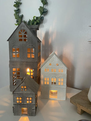 Scandinavian Lantern Houses set of 3 - Winter Star Gifts 