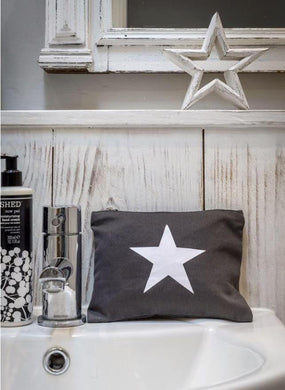 Grey Star Makeup Bag - Winter Star Gifts 